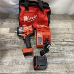 AS-IS Milwaukee FUEL 18V Lithium-Ion Brushless Cordless 1/2 in. Impact Wrench w/Friction Ring Kit