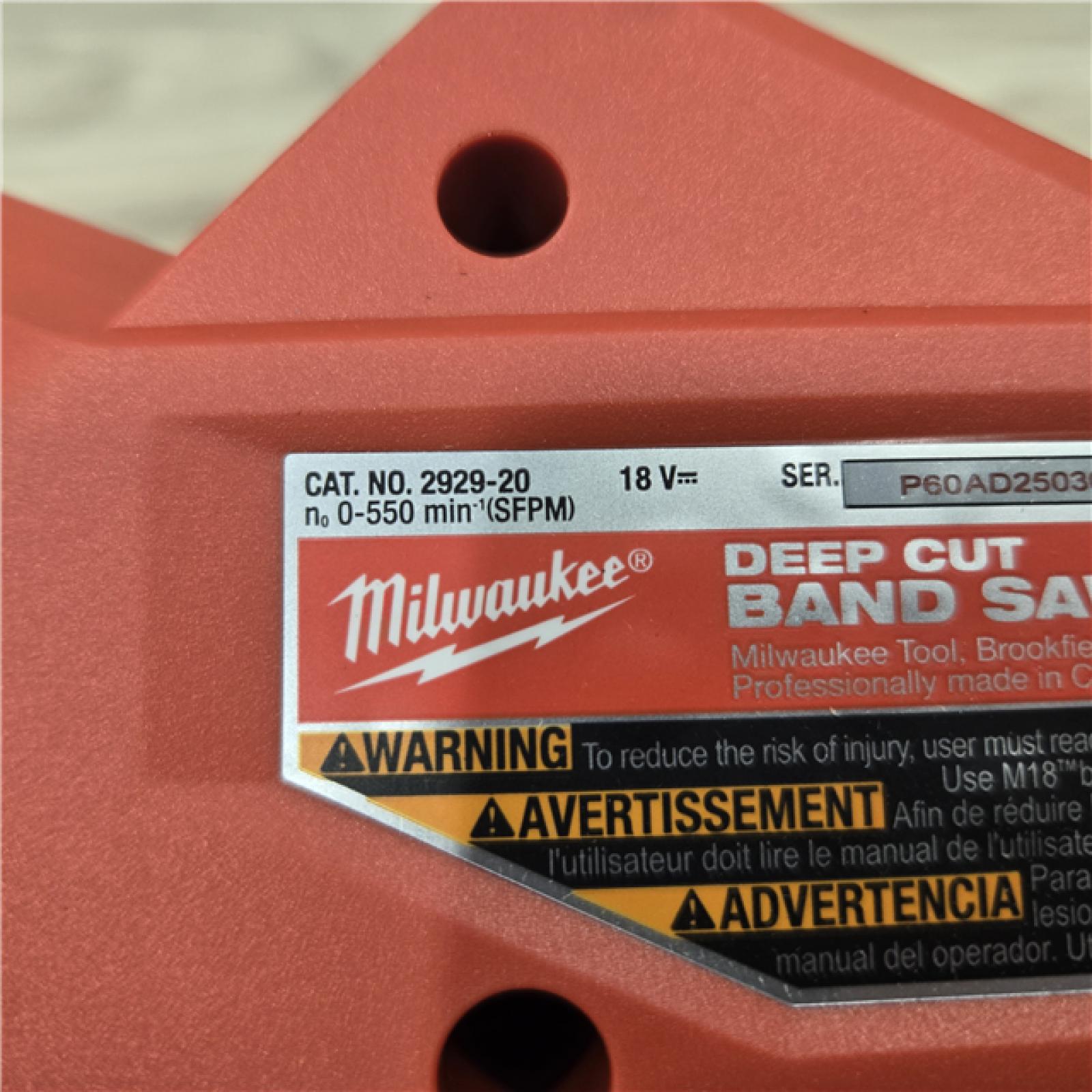AS-IS Milwaukee M18 FUEL Cordless Brushless Deep Cut Band Saw (Tool-Only)