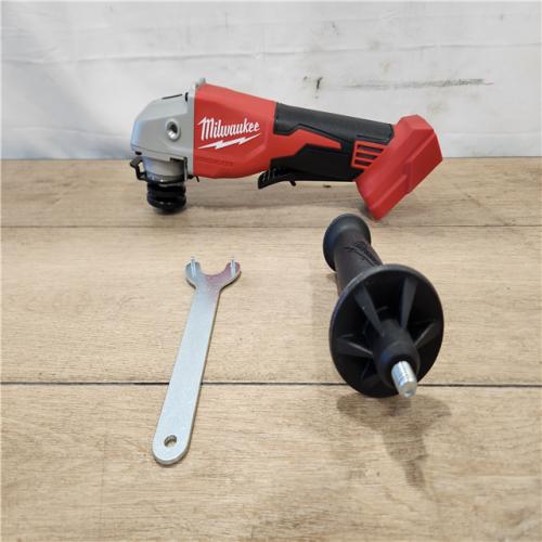 AS-IS- Milwaukee 18V Lithium-Ion Brushless Cordless 4-1/2 in./5 in. Grinder w/Paddle Switch (Tool-Only)