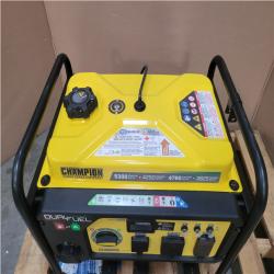 CALIFORNIA AS-IS CHAMPION 5 300 STARTING WATT 4 250 RUNNING WATT DUAL FUEL GENERATOR
