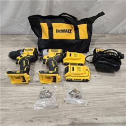 AS-IS Dewalt DCK225D2 20V MAX ATOMIC Compact Cordless Drill Driver and Impact Driver Combo Kit