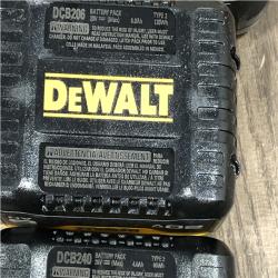AS-IS DEWALT 20V MAX Lithium-Ion 6.0Ah and 4.0Ah Battery and Charger Starter Kit
