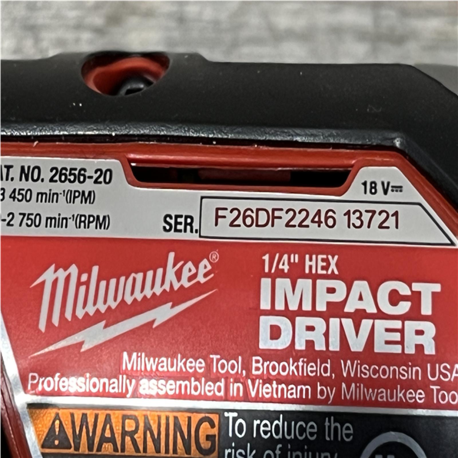 AS-IS Milwaukee 18V Lithium-Ion Cordless Drill Driver/Impact Driver Combo Kit