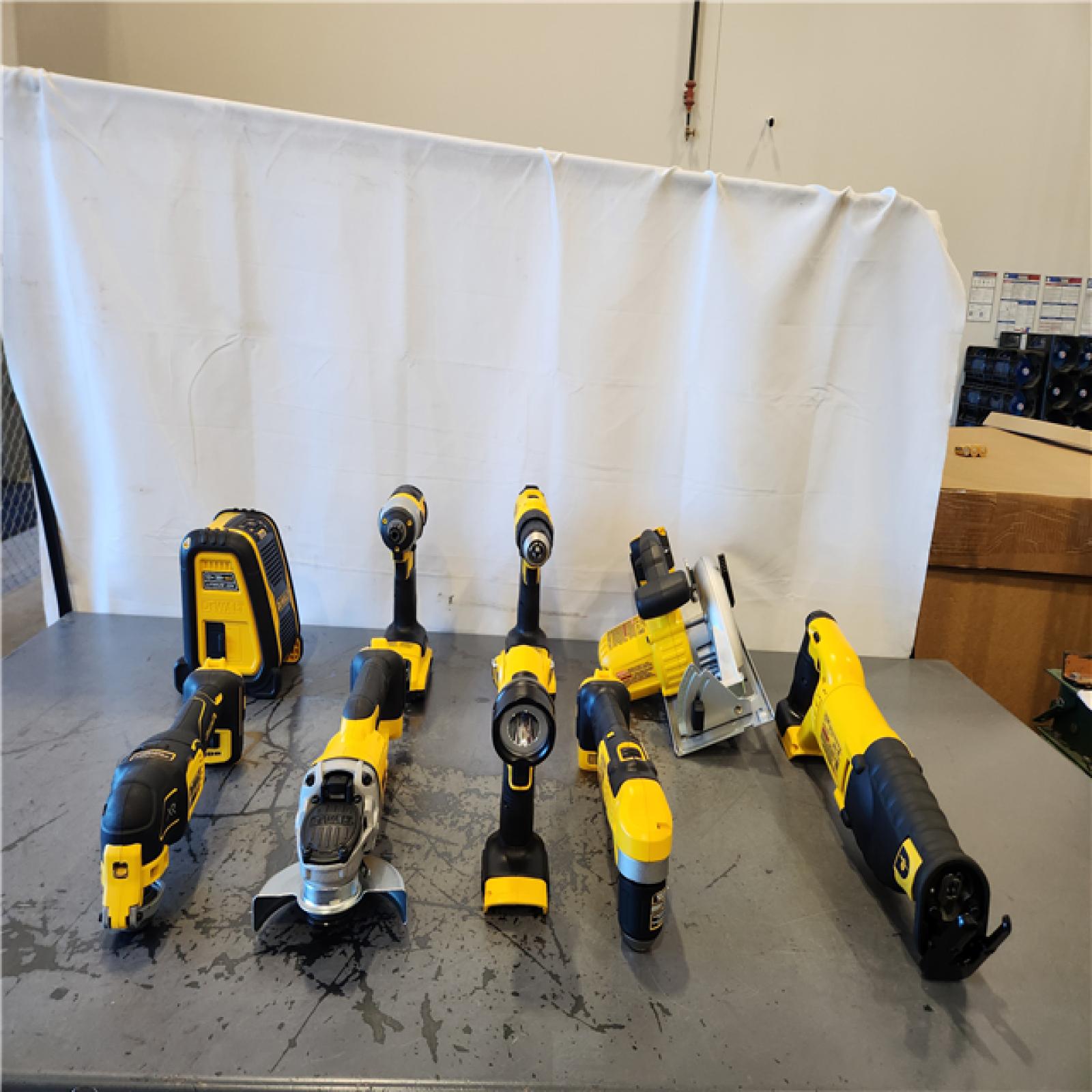 AS-IS- Dewalt 20V MAX 9-Tool Power-Tool Combo Kit W/ Soft Case Including 2 Batteries & Charger