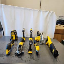 AS-IS- Dewalt 20V MAX 9-Tool Power-Tool Combo Kit W/ Soft Case Including 2 Batteries & Charger