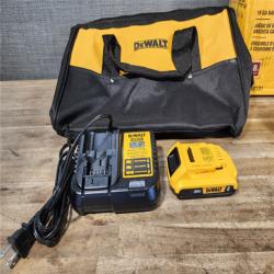 HOUSTON LOCATION - AS-IS DeWALT DCN681D1 20V MAX 18ga Cordless Brushless Narrow Crown Stapler Kit w/ BATTERY & CHARGER