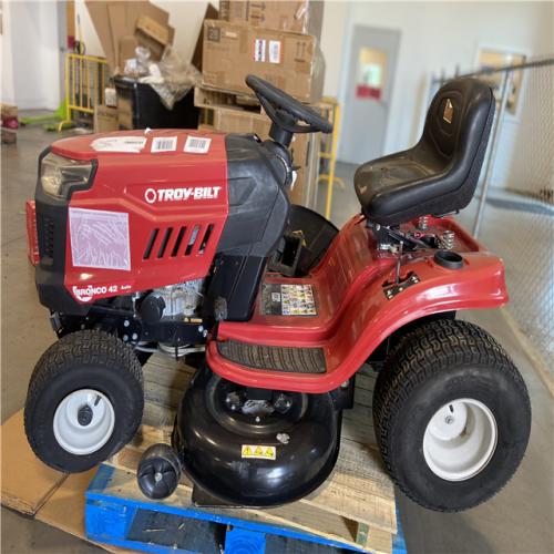DALLAS LOCATION - Troy-Bilt Bronco 42 in. 547CC Engine Automatic Drive Gas Riding Lawn Mower