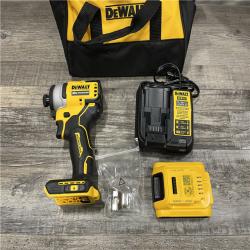 AS-IS DEWALT Atomic 20V Max Lithium-Ion Brushless Cordless Compact 1/4 in. Impact Driver Kit