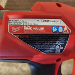 HOUSTON LOCATION - AS-IS Milwaukee FUEL 18-Volt Lithium-Ion Brushless Cordless Gen II 18-Gauge Brad Nailer (Tool-Only)