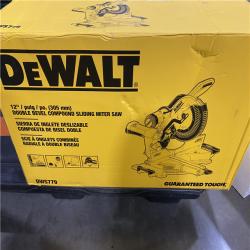 As-Is- DeWalt 15 Amps 12 in. Corded Dual-Bevel Sliding Compound Miter Saw