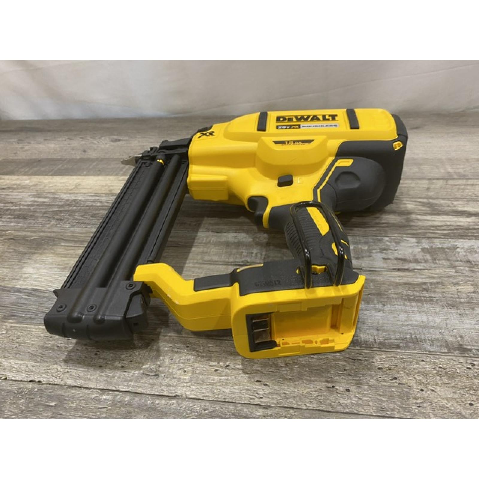 AS-IS DEWALT 20V MAX XR Lithium-Ion Electric Cordless 18-Gauge Brad Nailer (Tool Only)