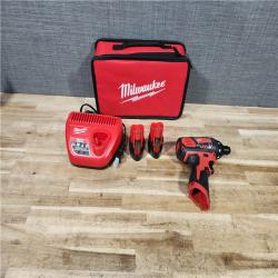 HOUSTON LOCATION - AS - IS Milwaukee 12V Lithium-Ion Cordless 1/4 in. Hex Screwdriver Kit