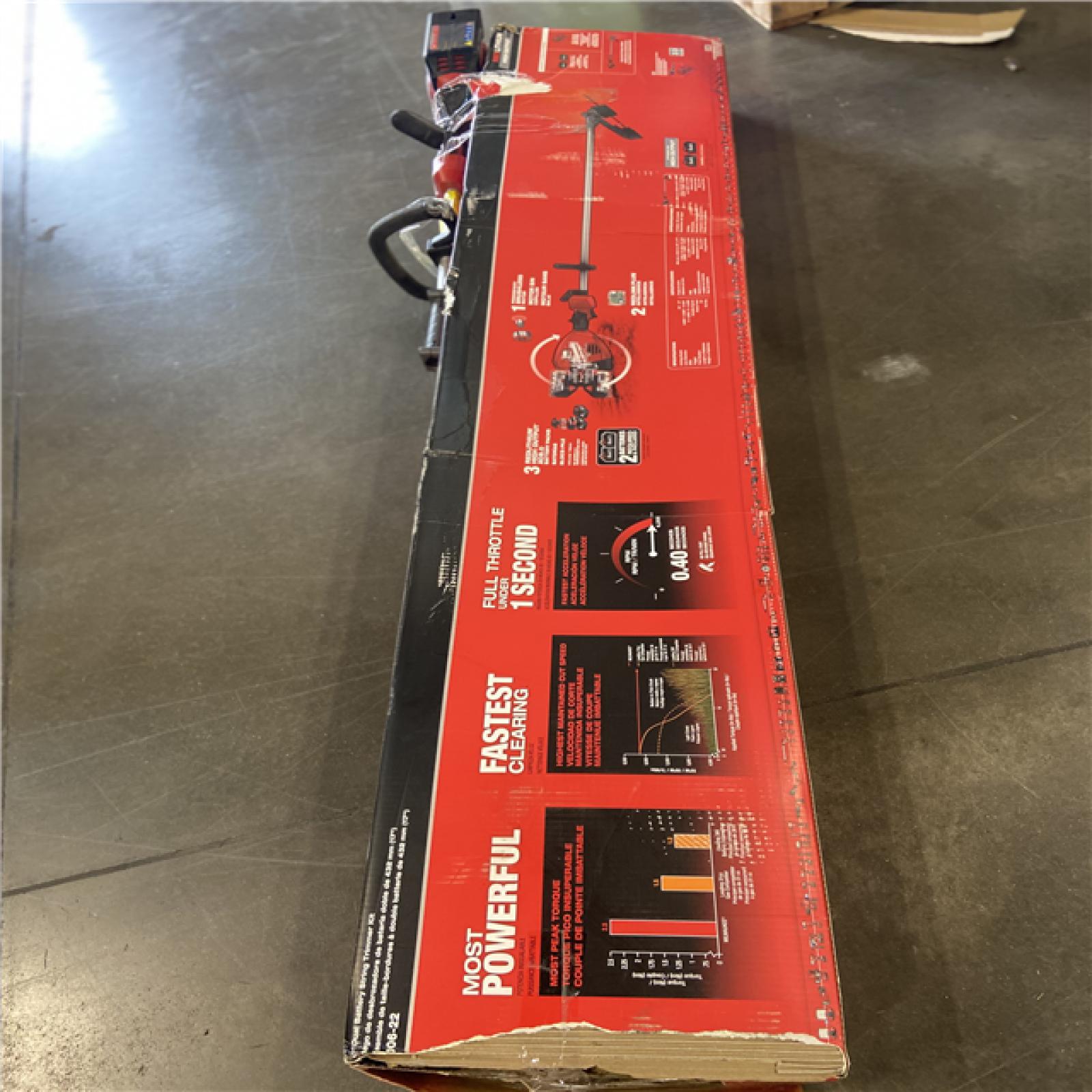 AS-IS Milwaukee M18 FUEL 18V Brushless Cordless 17 in. Dual Battery Straight Shaft String Trimmer