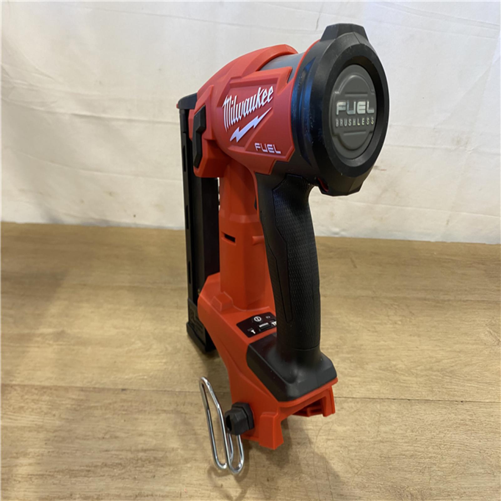 AS-IS Milwaukee FUEL 18-Volt Lithium-Ion Brushless Cordless 18-Gauge 1/4 in. Narrow Crown Stapler (Tool-Only)