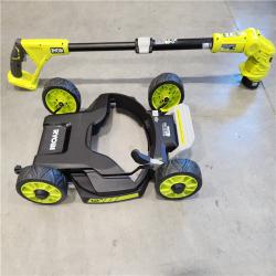 AS-IS RYOBI ONE+ 18V 12 in. Cordless Battery 3-in-1 Mower, String Trimmer, and Edger (Tool Only)