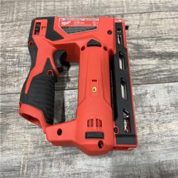 AS-IS Milwaukee 12-Volt Lithium-Ion Cordless 3/8 in. Crown Stapler (Tool-Only)