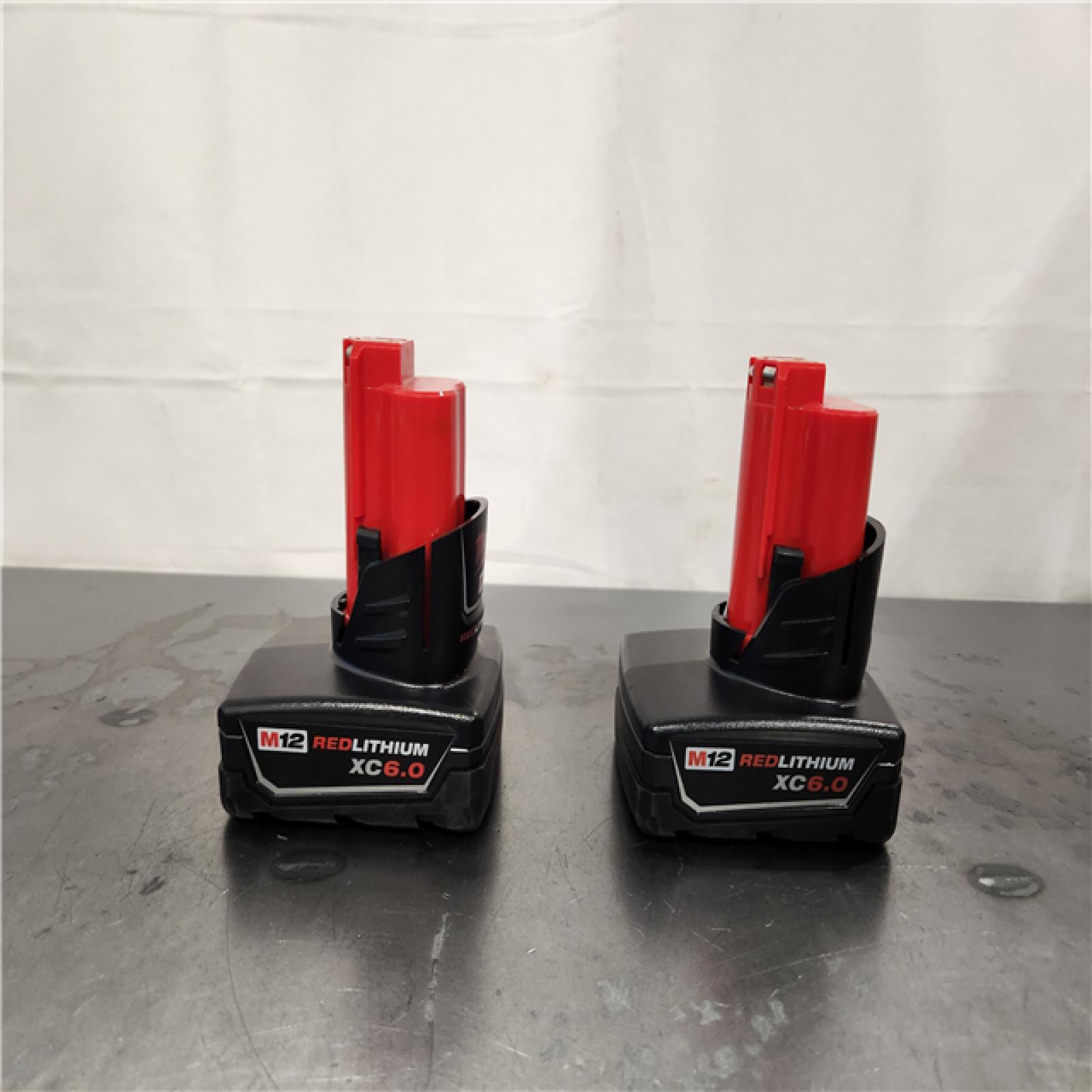 AS-IS- M12 12V Lithium-Ion XC Extended Capacity Battery Pack 6. 0Ah (2-Pack)