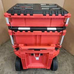 Phoenix NEW Milwaukee PACKOUT 22 in. Rolling Tool Box  22 in. Large Tool Box and 22 in. Medium Tool Box ProSystem Low Profile Handle