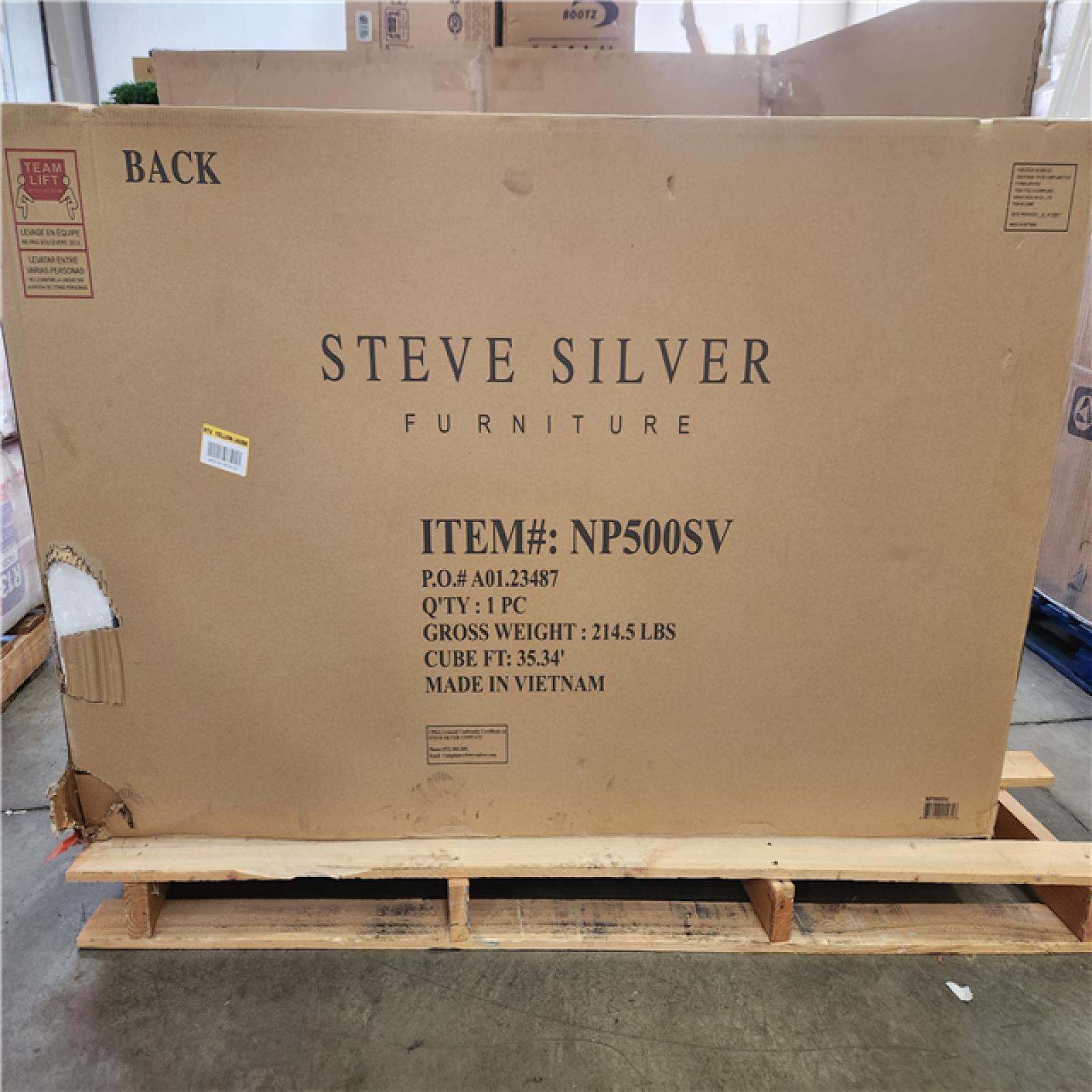 Phoenix NEW Steve Silver Napa Dusky Cedar Sideboard with Glass Cabinet Doors