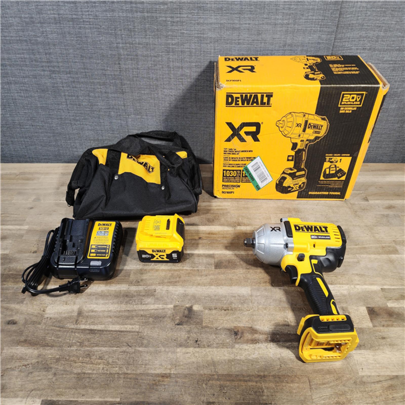 HOUSTON LOCATION - AS-IS (APPEARS LIKE NEW) Dewalt 20V MAX Lithium-Ion Cordless 1/2 in. Impact Wrench Kit