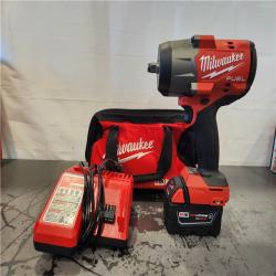 AS-IS  Milwaukee M18 1/2 in. Cordless Brushless High Torque Impact Wrench Kit (Battery & Charger)