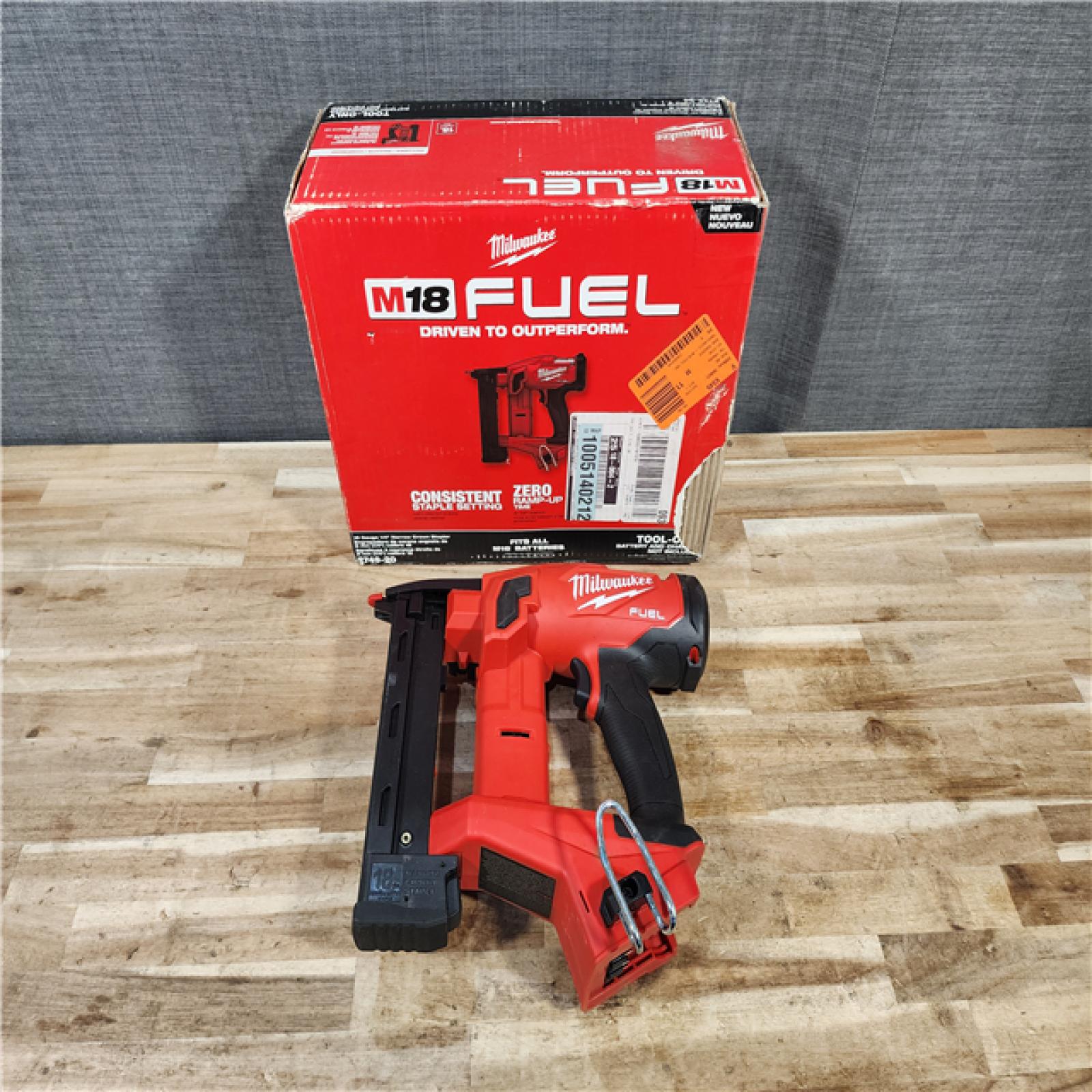 HOUSTON LOCATION - AS-IS Milwaukee FUEL 18-Volt Lithium-Ion Brushless Cordless 18-Gauge 1/4 in. Narrow Crown Stapler (Tool-Only)