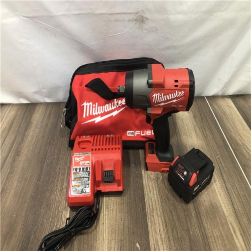 AS-IS Milwaukee FUEL 18V Lithium-Ion Brushless Cordless 1/2 in. Impact Wrench w/Friction Ring Kit