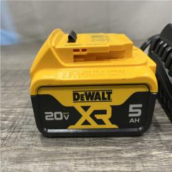 AS-IS DEWALT 20V MAX Lithium-Ion 5.0 Ah Battery and Charger