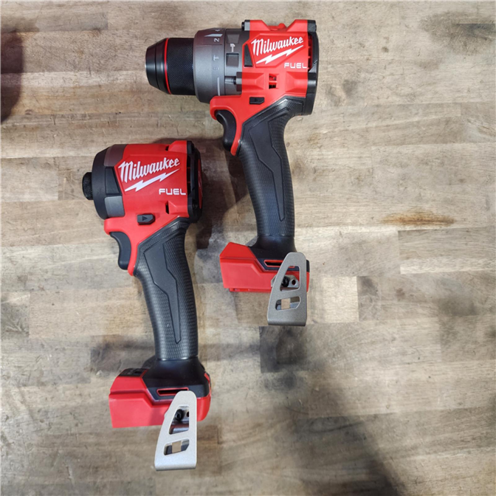 HOUSTON LOCATION - AS-IS MILWAUKEE FUEL 18V Lithium-Ion Brushless Cordless Hammer Drill and Impact Driver Combo Kit