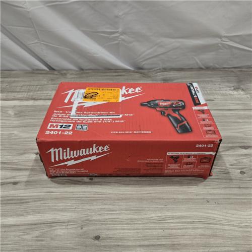 NEW! - Milwaukee 2401-22 - M12 12V Cordless Screwdriver Kit