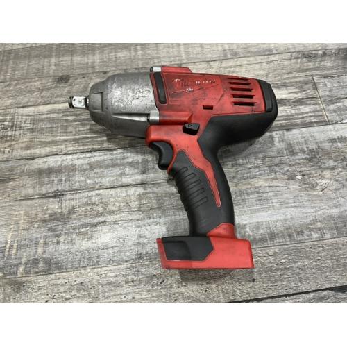 AS-IS Milwaukee 18V Lithium-Ion Cordless 1/2 in. Impact Wrench W/ Friction Ring (Tool-Only)