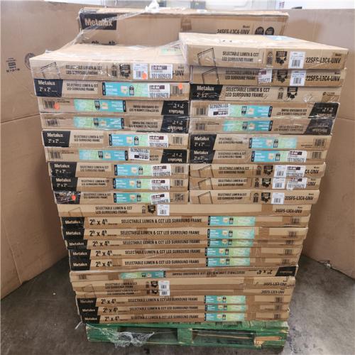 Phoenix 40 Metalux Selectable 6000/4500/3000 Lumens  Integrated LED  Surround Architectural Slim Frame Panel  4-Selectable CCT Pallet