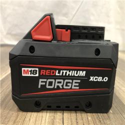 AS-IS Milwaukee 18-Volt Lithium-Ion REDLITHIUM FORGE Starter Kit with 8.0Ah Battery and Rapid Charger