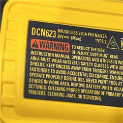 AS-IS DEWALT ATOMIC 20V MAX Lithium Ion Cordless 23 Gauge Pin Nailer Kit
