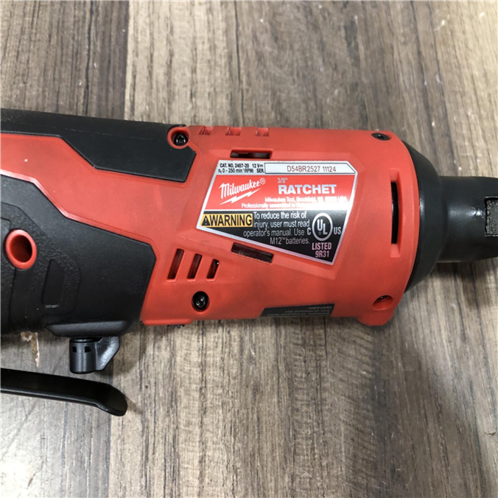 AS-IS Milwaukee 12V Lithium-Ion Cordless 3/8 in. Ratchet (Tool-Only)