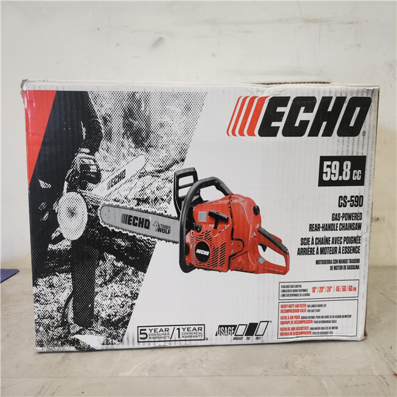 Phoenix ECHO 20 in. 59.8 cc Gas 2-Stroke Rear Handle Timber Wolf Chainsaw