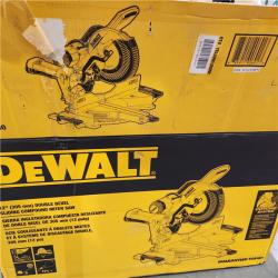 Like New-  DEWALT 12 Double Bevel Sliding Compound Miter Saw