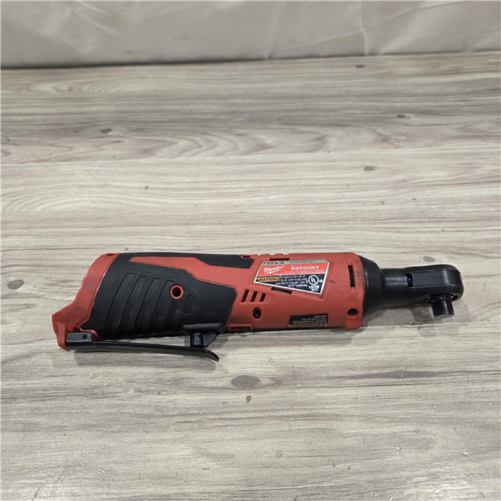 AS-IS MILWAUKEE 2457-20 .38 in. M12 Cordless Ratchet (Tool-Only)