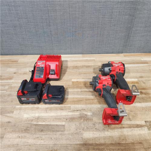 HOUSTON LOCATION - AS-IS MILWAUKEE 2 TOOL COMBO KIT W/ (2) BATTERY & CHARGER