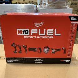NEW! - Milwaukee M18 FUEL 18V Lithium-Ion Brushless Cordless Combo Kit with Two 5.0 Ah Batteries  1 Charger  2 Tool Bags (7-Tool)