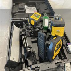 AS-IS - DEWALT 230 ft. Green Self-Leveling 3-Plane Laser Level Kit
