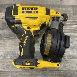 AS-IS DEWALT 20V MAX Lithium-Ion 15-Degree Electric Cordless Roofing Nailer Kit