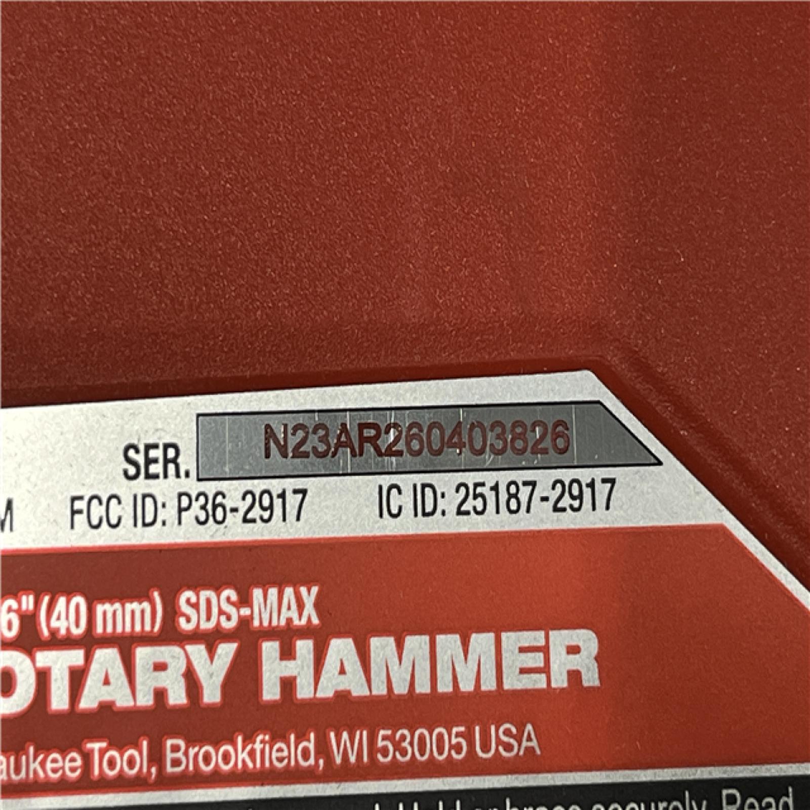 AS-IS Milwaukee FUEL 18V Lithium-Ion Brushless Cordless 1-9/16 in. SDS-Max Rotary Hammer (Tool-Only)
