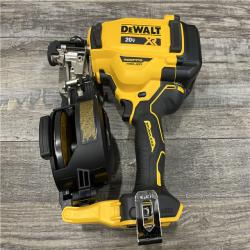 AS-IS DEWALT 20V MAX Lithium-Ion 15-Degree Electric Cordless Roofing Nailer Kit