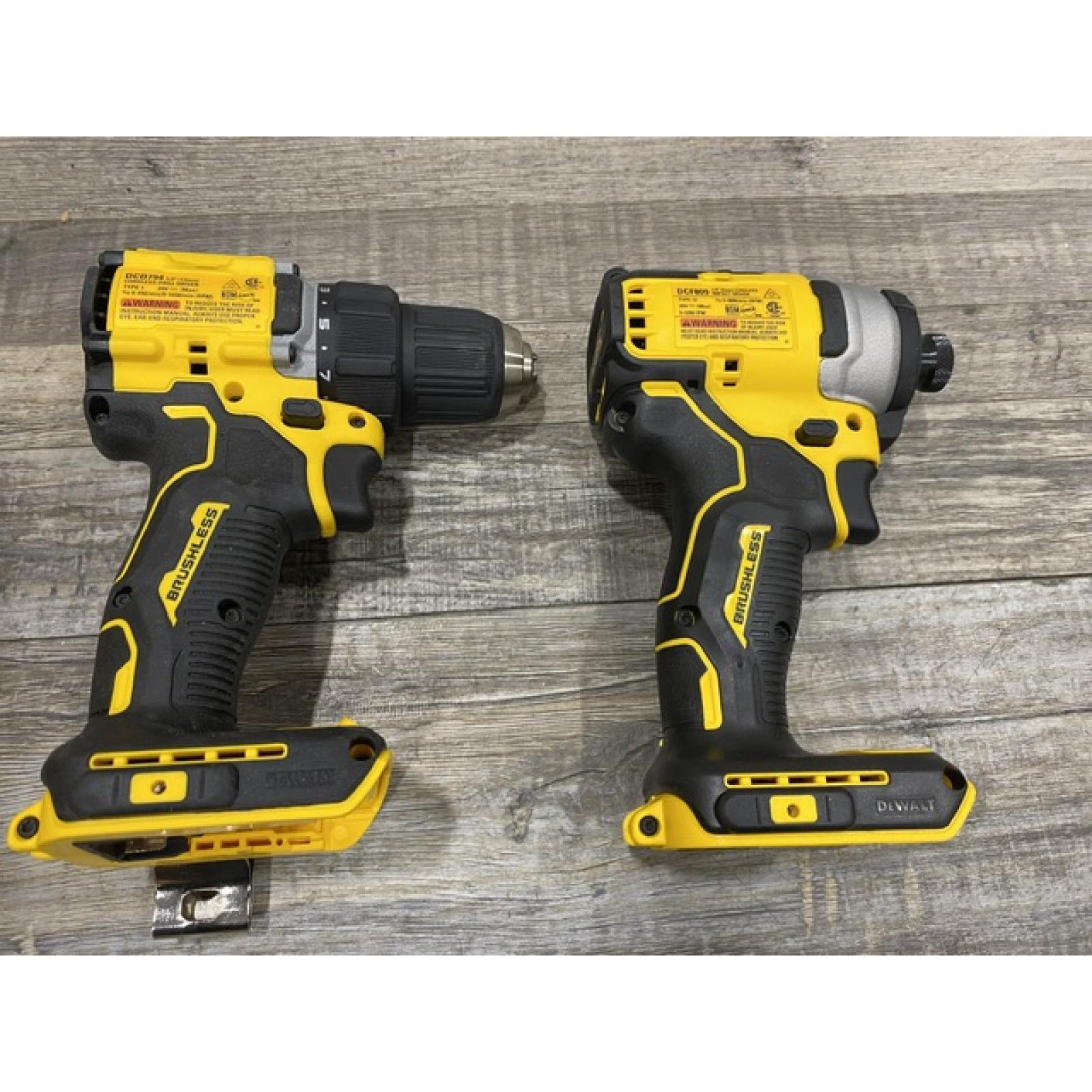AS-IS DEWALT ATOMIC 20-Volt MAX Lithium-Ion Cordless Combo Kit