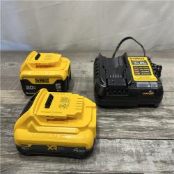AS-IS DEWALT 20V MAX Lithium-Ion Starter Kit with 4.0 Ah and 5.0 Ah Batteries and Charger