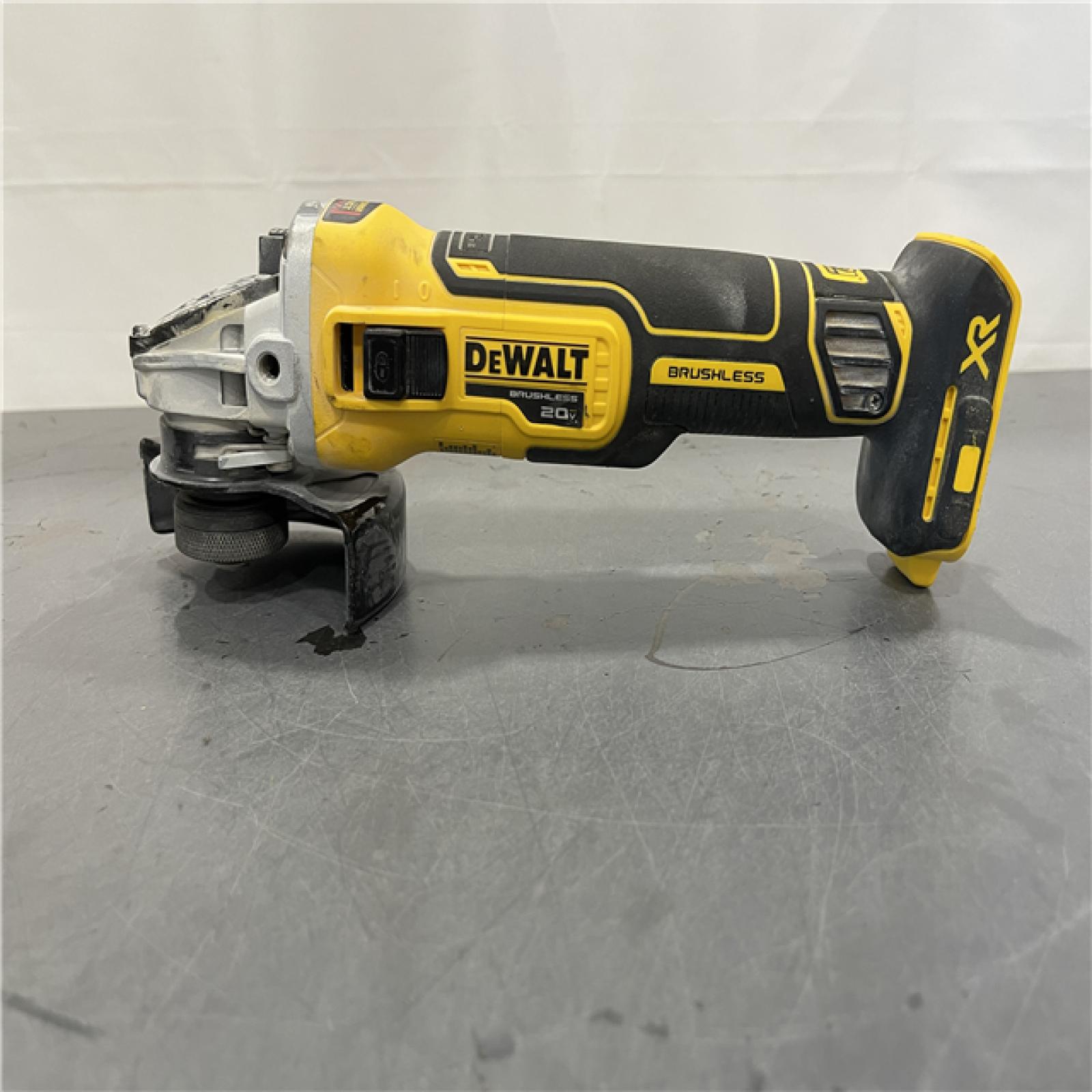 AS-IS - DeWalt 20V Max XR 4.5-Inch Slide Switch Small Angle Grinder (Tool Only)