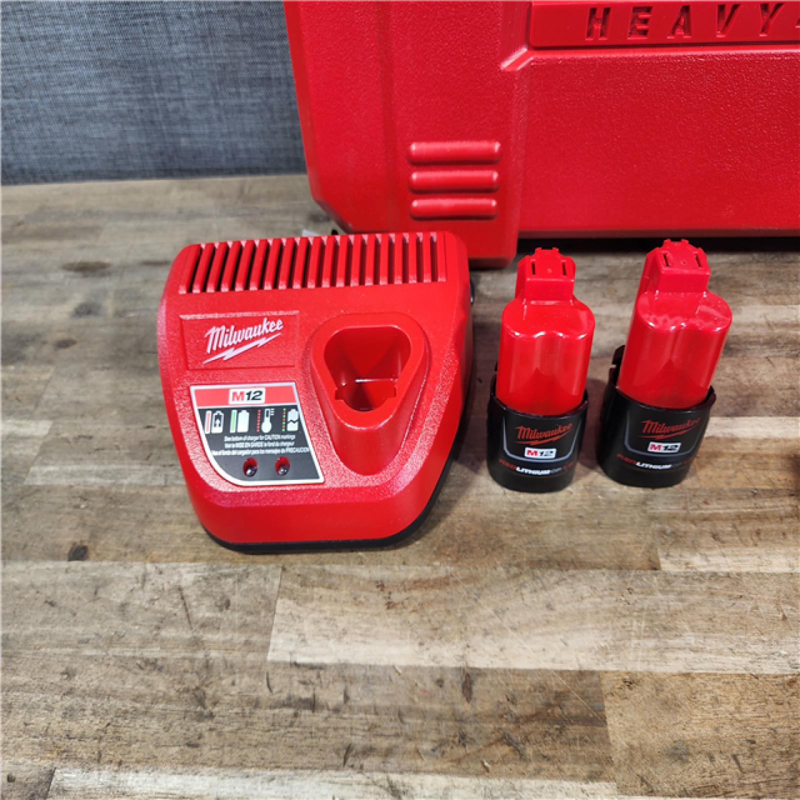 HOUSTON LOCATION - AS-IS M12 12-Volt Lithium-Ion Force Logic Cordless Press Tool Kit (3 Jaws Included) with Two 1.5 Ah Battery and Hard Case