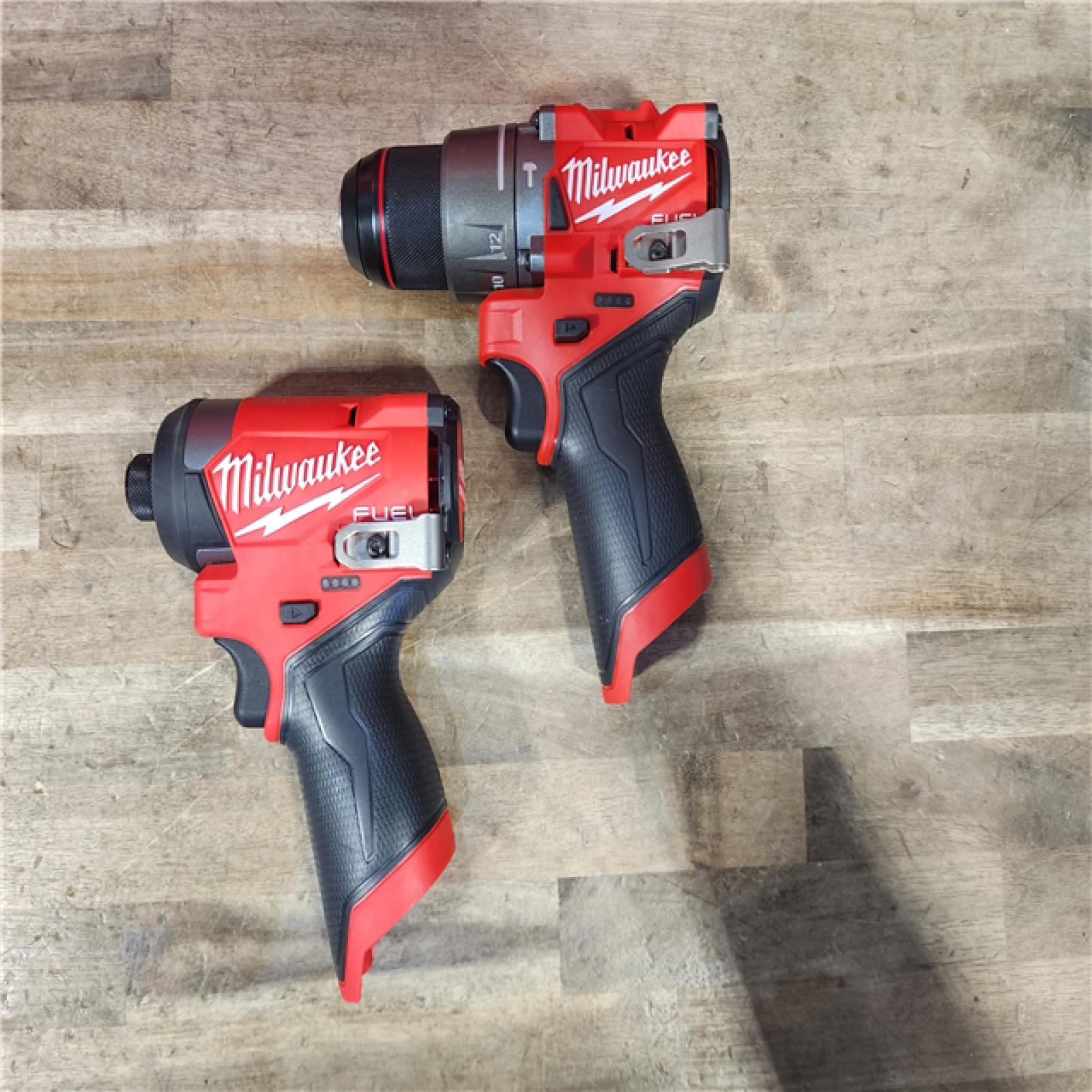 HOUSTON LOCATION - AS-IS Milwaukee 3497-22 12V Brushless Hammer Drill and Impact Driver Combo Kit