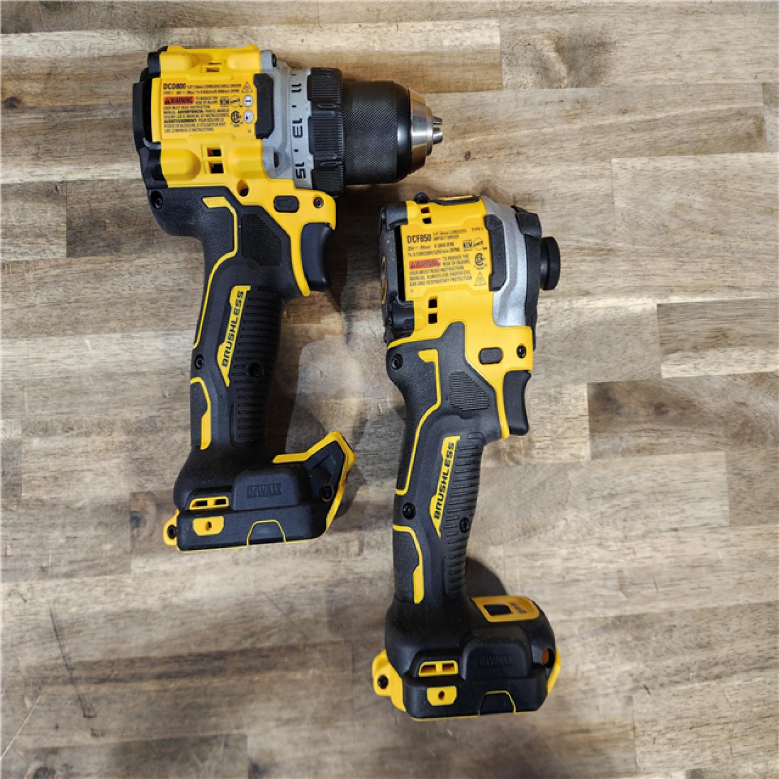 HOUSTON LOCATION - AS-IS DEWALT 20V MAX XR Cordless Drill/Driver, ATOMIC Impact Driver 2 Tool Combo Kit, (2) 2.0Ah Batteries, Charger, and Bag